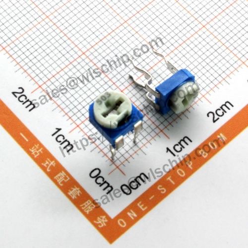 Horizontal adjustable potentiometer blue and white 50K ohm 503 high quality