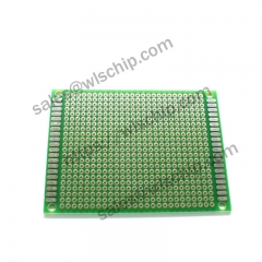 Single side spray tin green oil board green 6 * 8CM 2.54mm PCB board