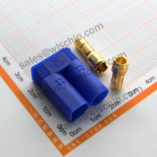 EC5 aircraft model plug 5mm banana plug high current 100A power battery pack copper-plated equipment male