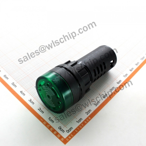 AD16-22SM intermittent sound with light AC/DC 48V green horn speaker buzzer
