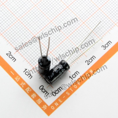 DIP In-line aluminum electrolytic capacitor 50V 0.47uF 5 * 11mm