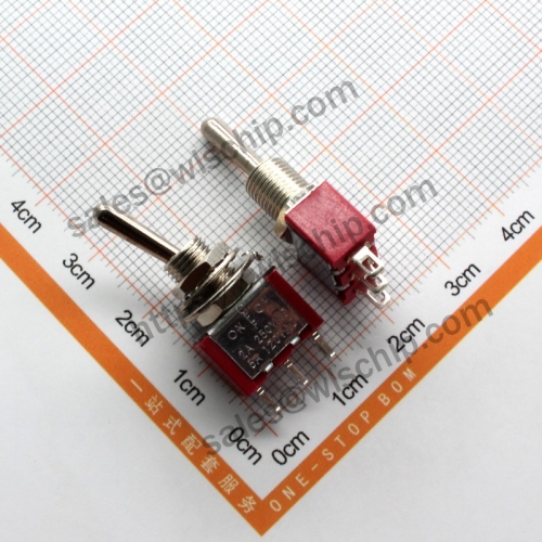 Red MTS-103 3Pin 3 speed Toggle Switch Rocker Switch