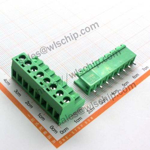 KF2EDGK terminal block plug-in connector pitch 5.08mm straight pin + socket 8Pin