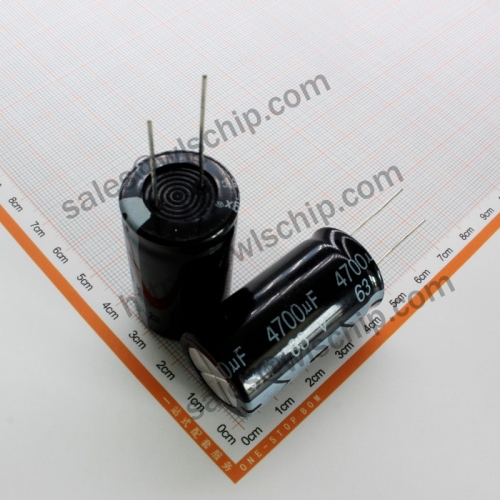 DIP In-line aluminum electrolytic capacitor 63V 4700uF 22 * ​​40mm