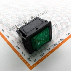 6Pin 3 steps green light KCD4 power Boat shape switch Rocker Switch