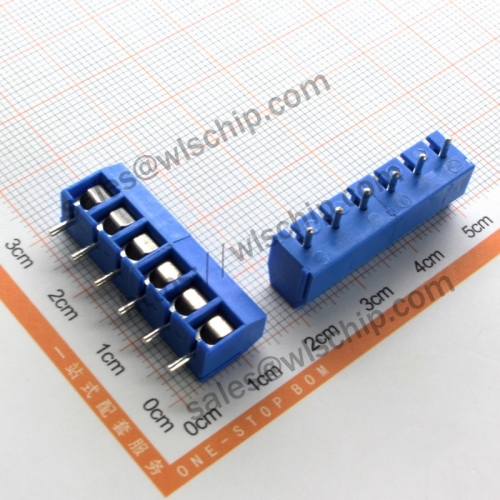 KF301 connector 6Pin terminal block can be spliced ​​connector pitch 5.08mm