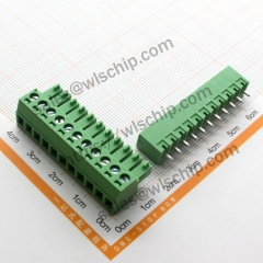 KF2EDG terminal block plug-in connector pitch 3.81mm 11Pin straight pin + socket