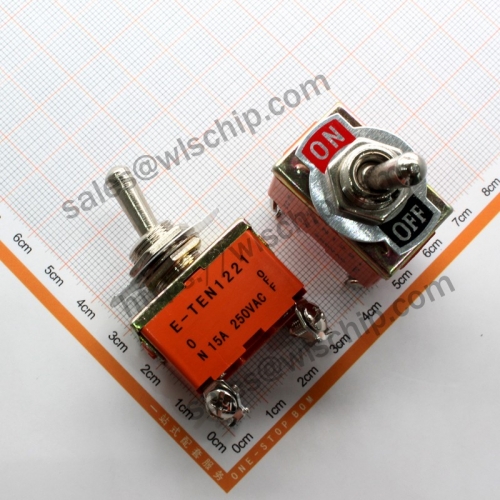 E-TEN1221 4Pin 2 levels orange power shake head Boat shape switch Toggle Switch