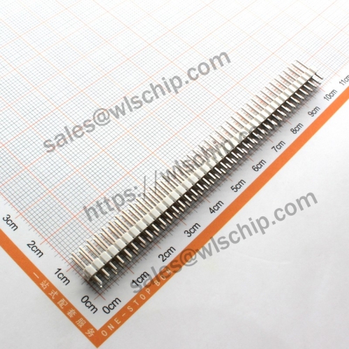Double row pin 2 * 40Pin copper pin white pitch 2.54mm high quality