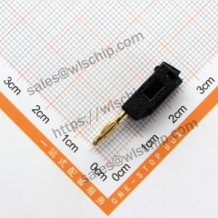 2mm banana plug stackable with 2mm jack at the end PE plastic shell removable black