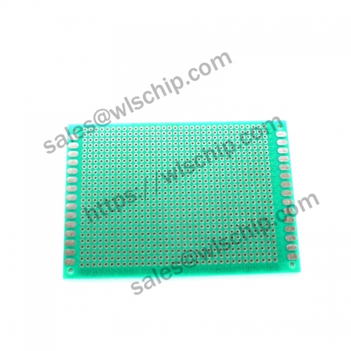 Single-sided spray tin green oil board green 7 * 10CM pitch 2.54mm PCB board