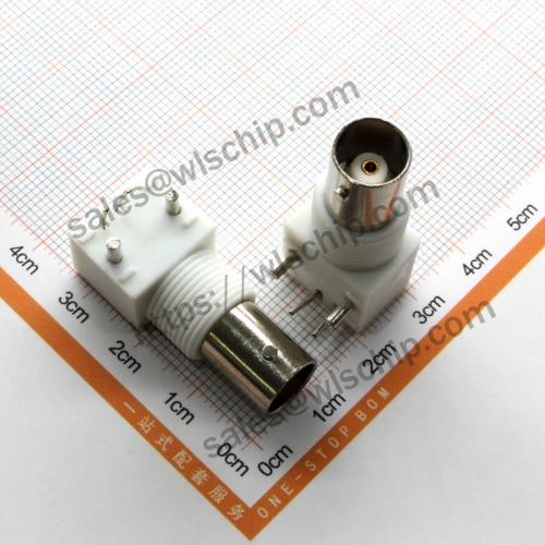 Q9 BNC female seat white and white plastic BNC connector connection socket BNC panel base