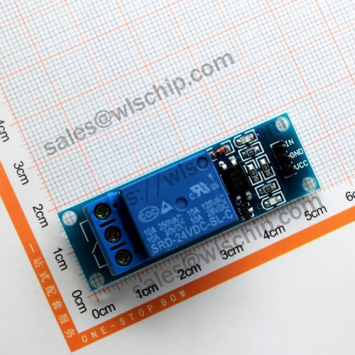 Relay module 1 24V low level trigger with optocoupler isolation