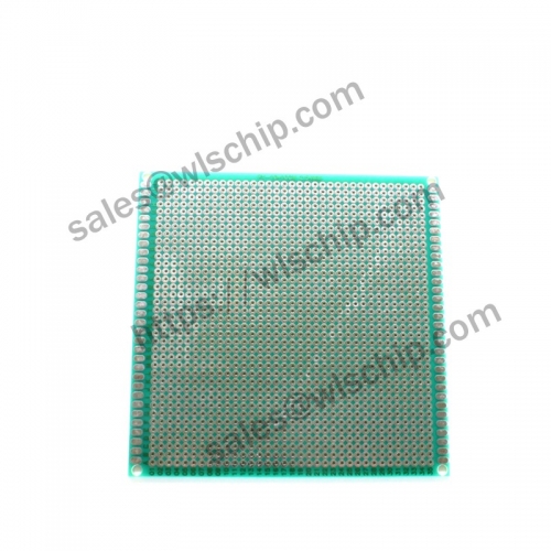 Single-sided spray tin green oil board green 10 * 10CM 2.54mm PCB board