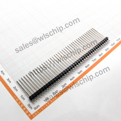 Single row pin header 1 * 40Pin 25mm pitch 2.54mm high quality