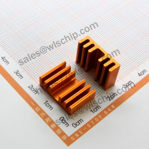 Radiator Aluminum heat sink 13.7 * 20 * 6mm gold premium