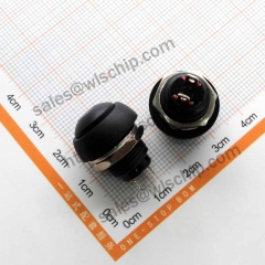 PBS-33B switch auto reset black round button switch