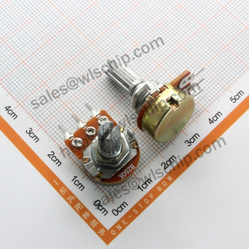 Single potentiometer WH148 B250K 3 feet shank length 20mm