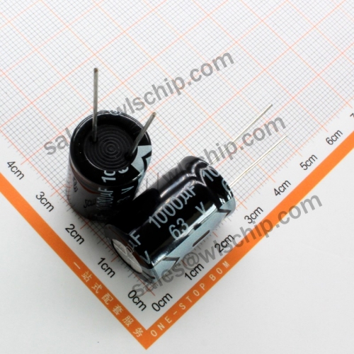 DIP In-line aluminum electrolytic capacitor 63V 1000uF 16 * 25mm