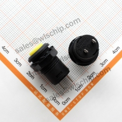 DS-428 round push button switch with lock yellow