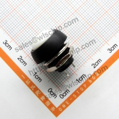 PBS-33B switch auto reset white round push button switch