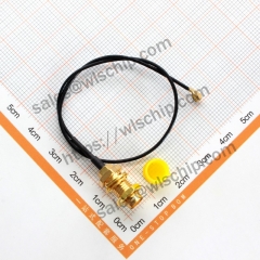 IPEX to SMA female head outer screw inner hole adapter cable antenna UF.L to SMA jumper 1.13 wire 20cm