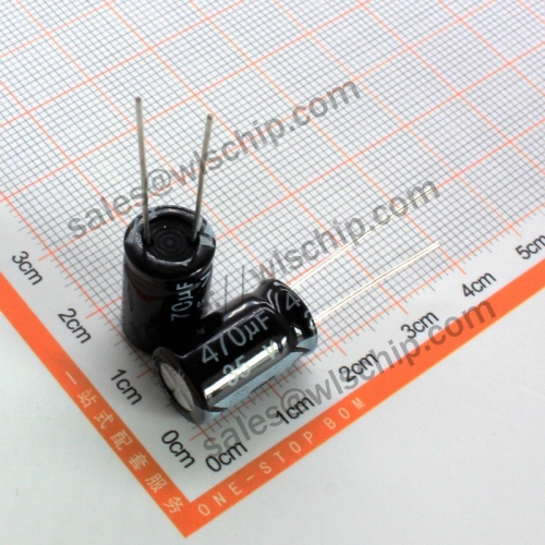 DIP In-line aluminum electrolytic capacitor 35V 470uF 10 * 17mm