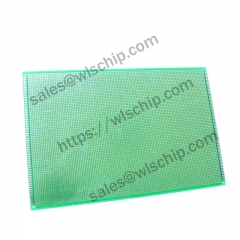 Single side spray tin green oil board green 20 * 30CM 2.54mm pitch PCB board