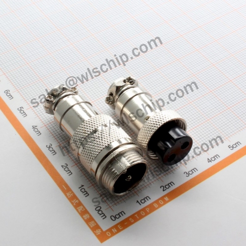 GX16-2 connector aviation socket connector 16mm cable connector 2Pin 2 core butt set