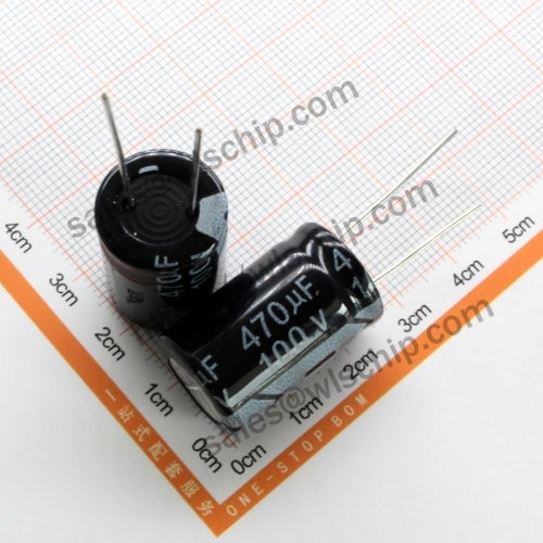 DIP In-line aluminum electrolytic capacitor 100V 470uF 16 * 25mm