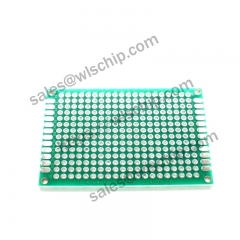 Double-sided spray tin green oil board 4 * 6CM green pitch 2.54mm PCB board