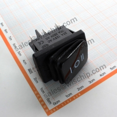 RL2 KCD2 2X2 6Pin 3 files black no light ship type waterproof switch