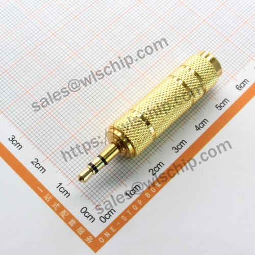 3.5mm male to 6.5mm female connector connector adapter high quality
