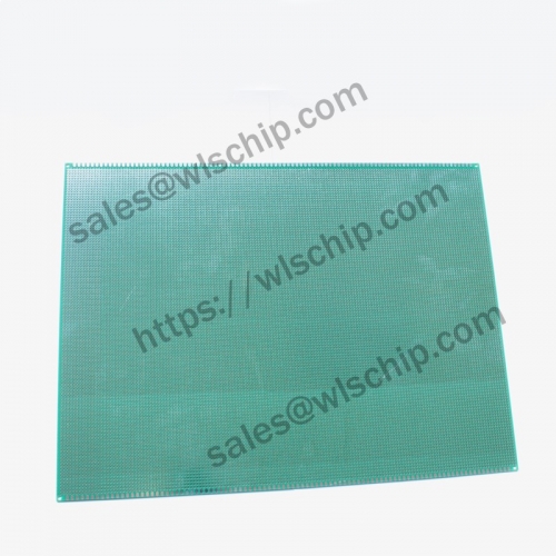 Single side spray tin green oil board green 30 * 40CM pitch 2.0mm PCB board