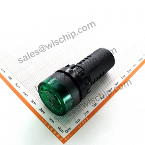 AD16-22SM intermittent sound with light AC and DC 380V green horn speaker buzzer
