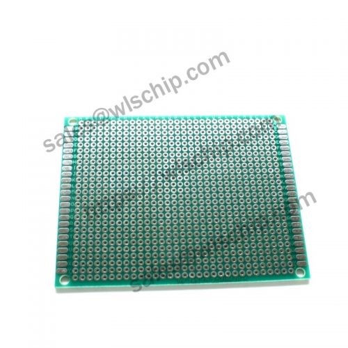 Single-sided spray tin green oil board green 7 * 9CM 2.54mm pitch PCB board