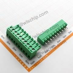 KF2EDG terminal block plug-in connector pitch 3.81mm 10Pin straight pin + socket