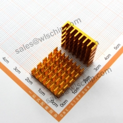 Radiator aluminum heat sink 22 * ​​22 * ​​5mm gold high quality