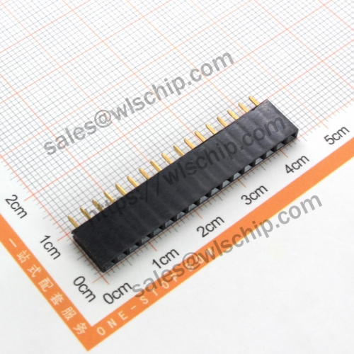 Single Row Female Pin Header Socket Female Pitch 2.54mm 1x17pin