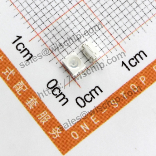 Light emitting diode SMD LED 1210 highlighted blue