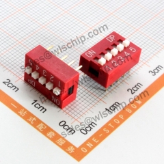 5Pin red pitch 2.54mm address switch Toggle Switch