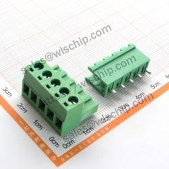 KF2EDGK terminal block plug-in connector pitch 5.08mm straight pin + socket 5Pin