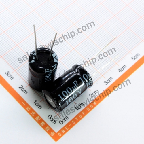DIP In-line aluminum electrolytic capacitor 160V 100uF 13 * 25mm