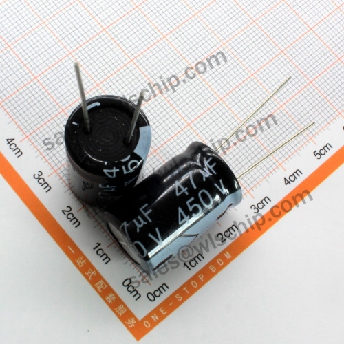 DIP In-line aluminum electrolytic capacitor 450V 47uF 16 * 25mm