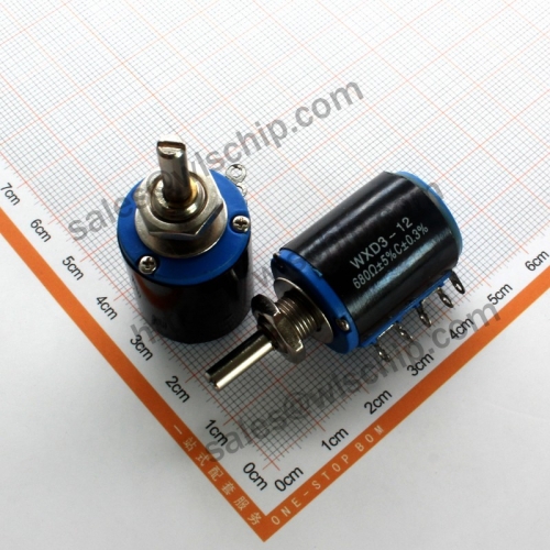 Precision multiturn potentiometer 680R 5 turns WXD-12-2W (knob purchased separately)