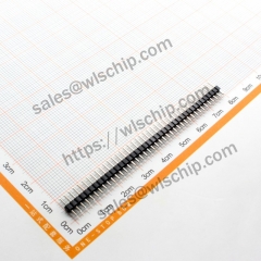 Single row pin header 1 * 40Pin black straight pin pitch 2.0mm high quality