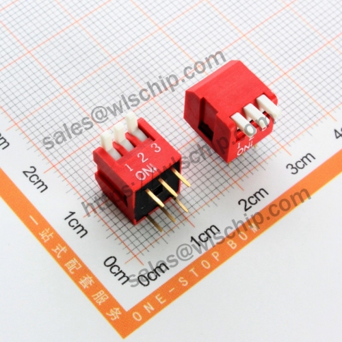 3Pin red side dial 2.54mm pitch switch switch Toggle Switch