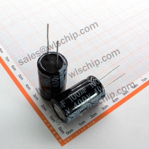 DIP In-line aluminum electrolytic capacitor 400V 100uF 18 * 32mm