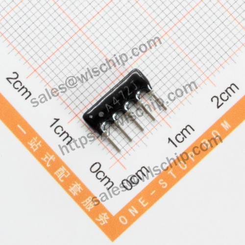 Arranged resistor 5P 4.7K A472J A05-472 pitch 2.54mm