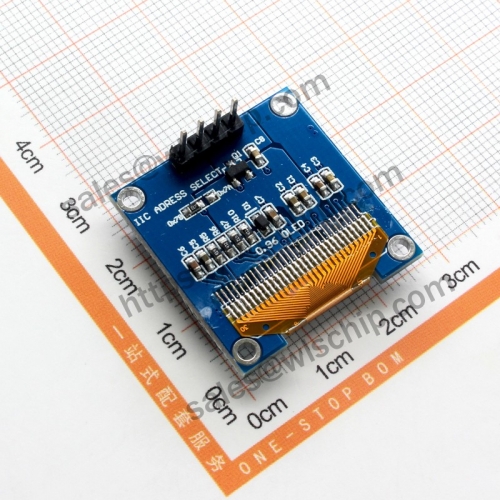 0.96-inch 4-pin OLED display IIC interface yellow and blue